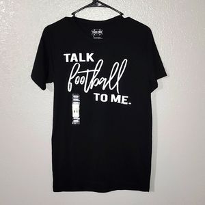 Texas True Threads Womens "TALK football TO ME" T-Shirt (S)